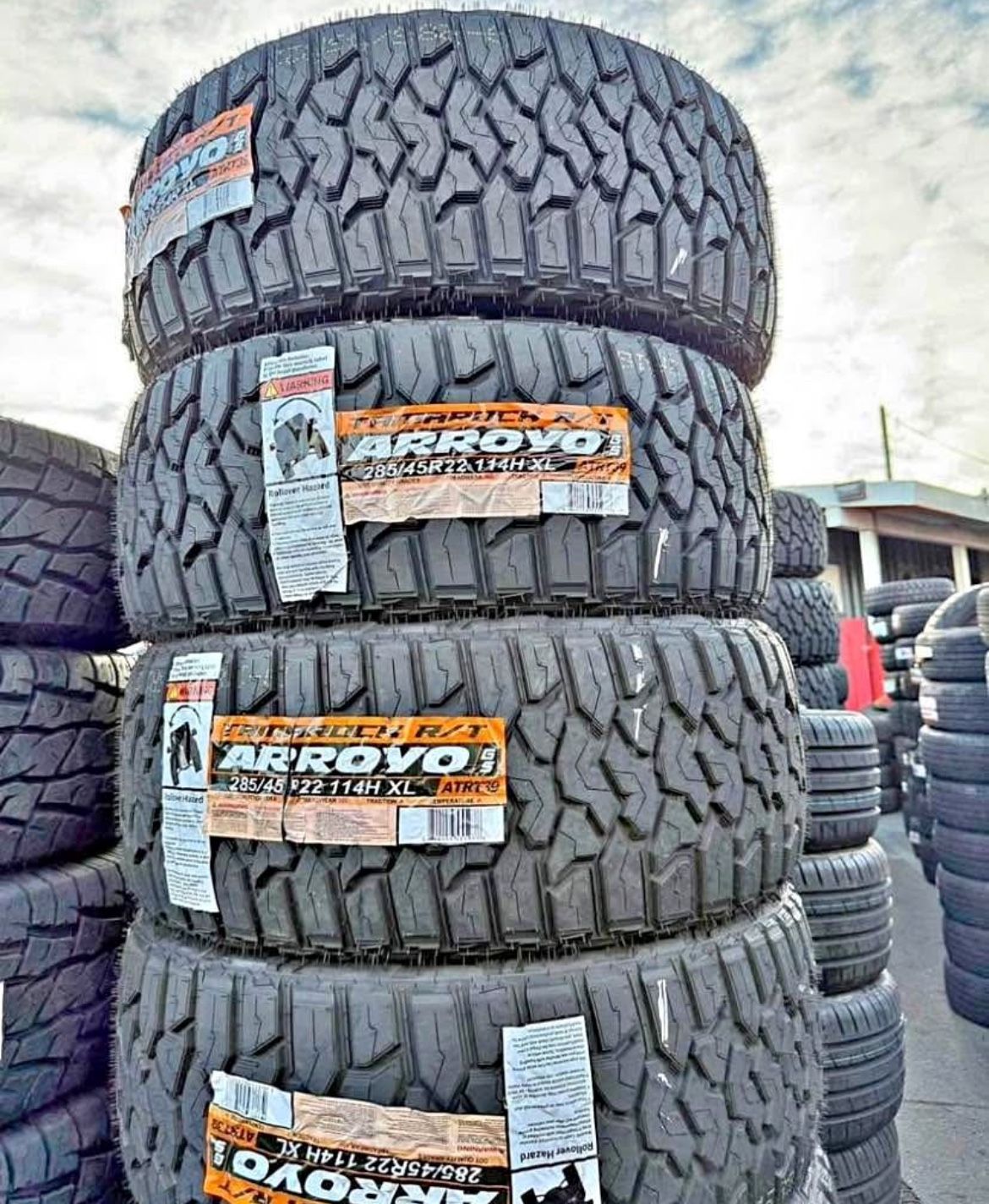 285/45/22 Arroyo R/T New Tires Installed And Balanced