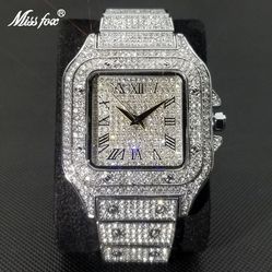 Iced out watch for men