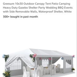 10×30 Enclosed Tent