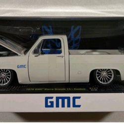 NEW 2024 M2 Machines  R127 24-25 1976 GMC Sierra Grande 15 Custom TRANS AM  1:24