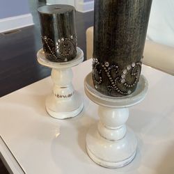 $10 Candleholders With Candles