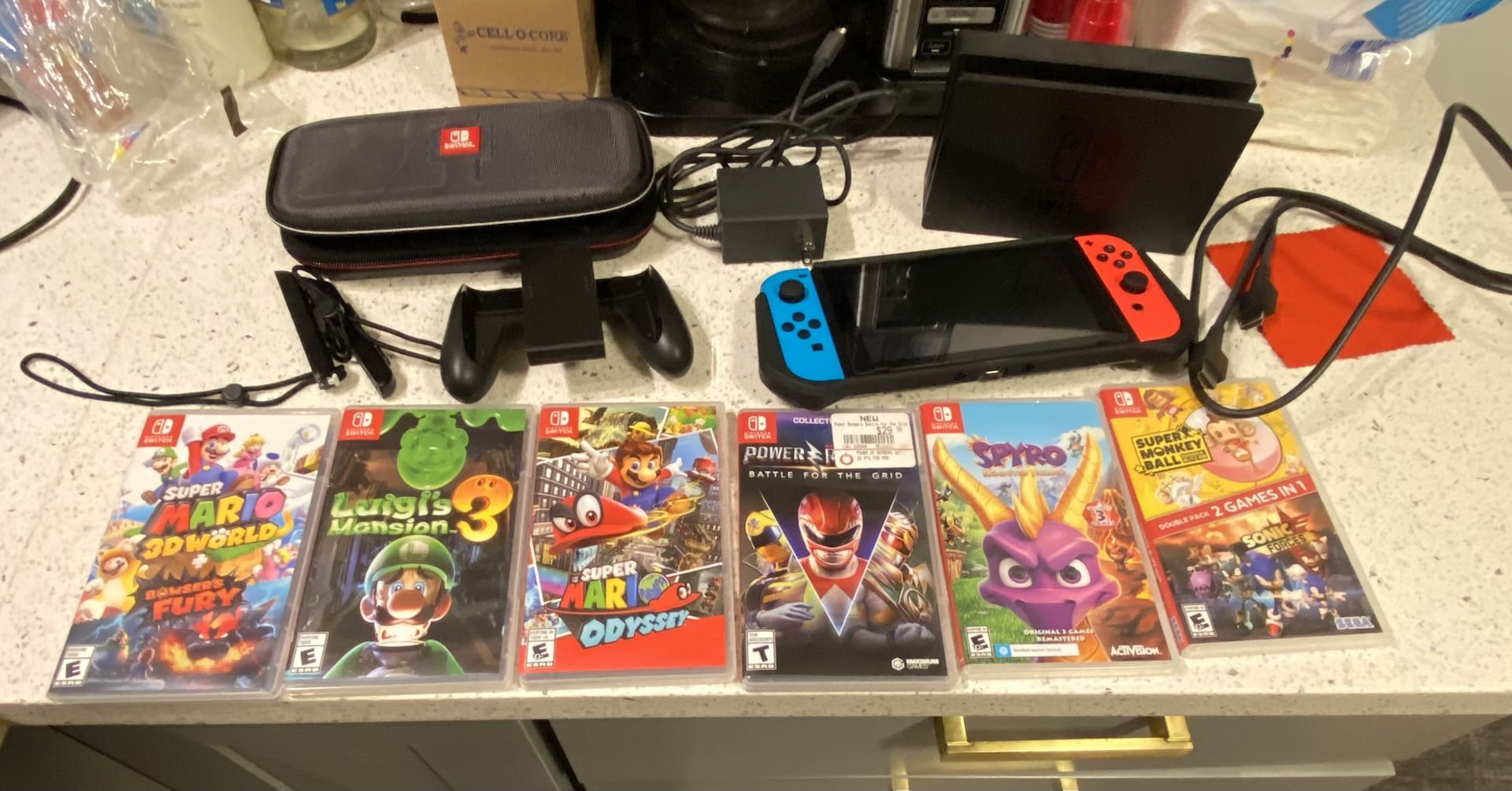 Nintendo Switch W/ 6 Games