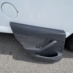 🧷2024 2025 Model 3 Rear Side Highland Door Panel Trim Card Left