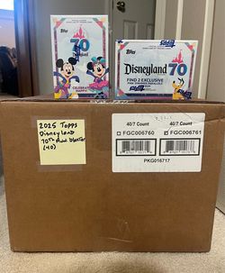 2025 Topps Disneyland 70th Anniversary sealed case of 40 blasters