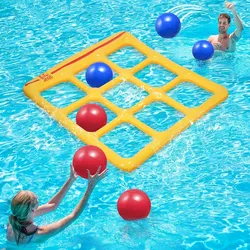 Tic Tac Toe Inflatable Pool Floats Toy with 10 Balls
