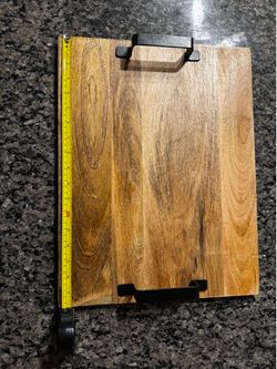 Wood serving tray
