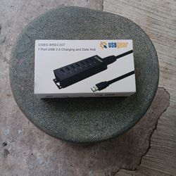 USB 7 Port USB 3.0 Charging And Data Hub 