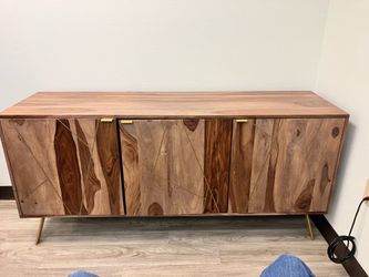 Credenza sideboard console real wood