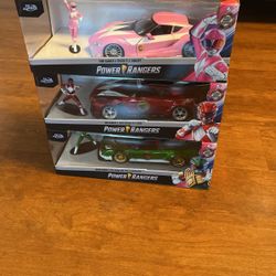 POWER RANGERS (3) & Vehicles 