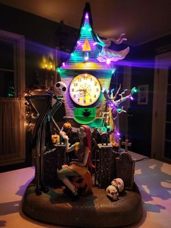Disney Nightmare Before Christmas 22" Animated Clock Tower with LED and Music