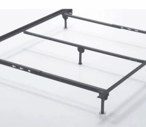Bed Frame -😃adjustable Metal On casters