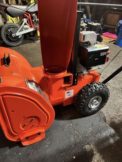 Snowblower Like New Areins (made In Usa) Still Has Price Tag On It!