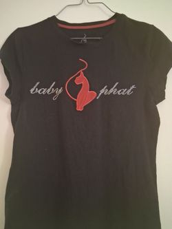 Baby Phat Black Graphic T-Shirt