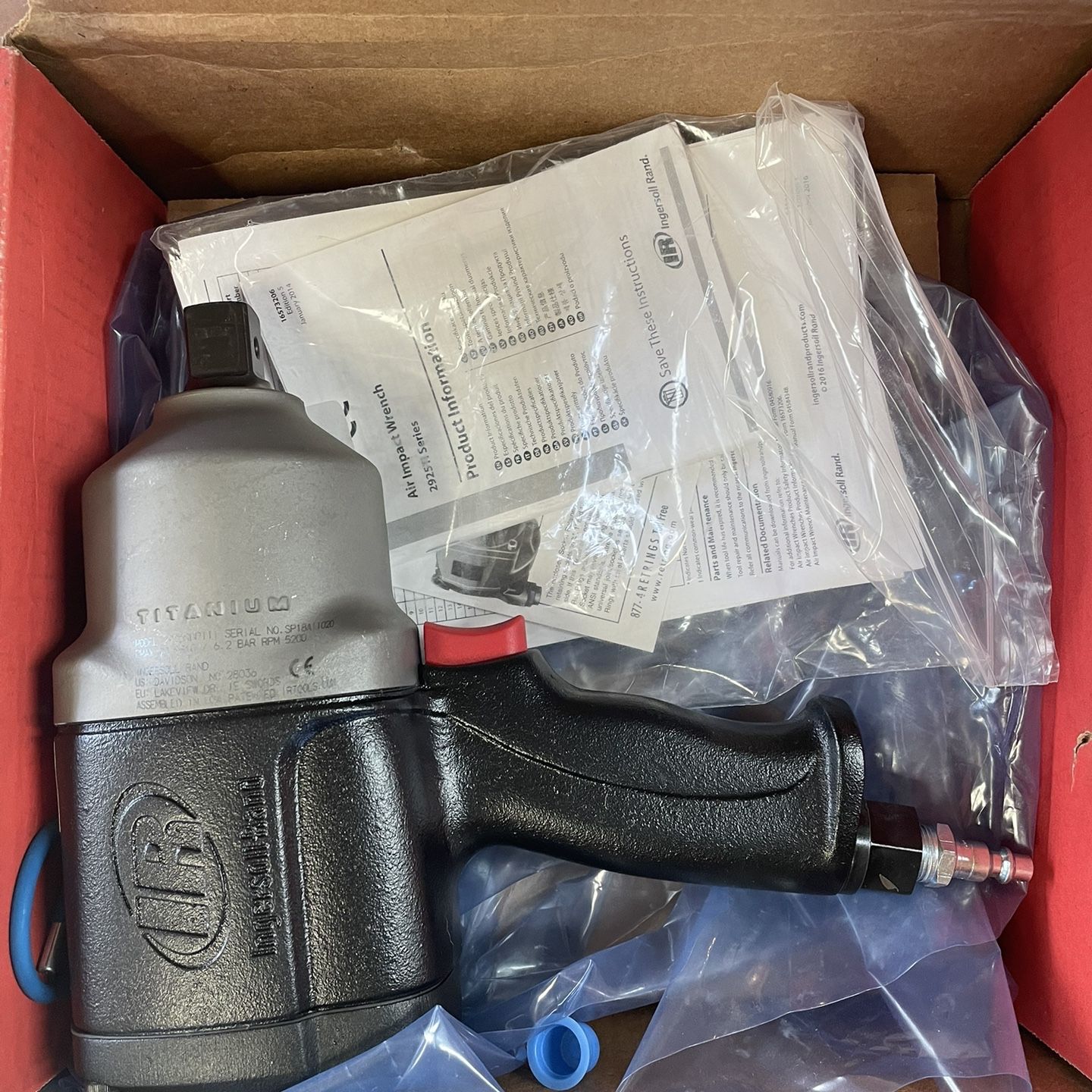 Ingersoll Rand 3/4 Impact Wrench 2925RBP1TI