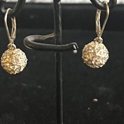 Women’s Ball Zirconia Earrings 