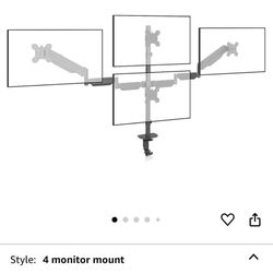 Pholiten Quad 4 Monitor Arm Desk Mount  ,Computer Mount