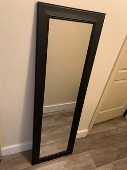 Black Framed Mirror - Full Length