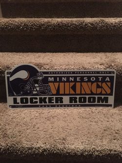 Minnesota Vikings Locker Room Sign