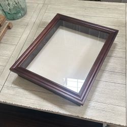 Wooden Memory Shadowbox with glass door- Wall Decor