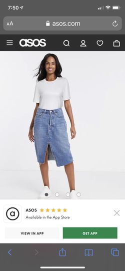 Levis Deconstructed MIDI Skirt