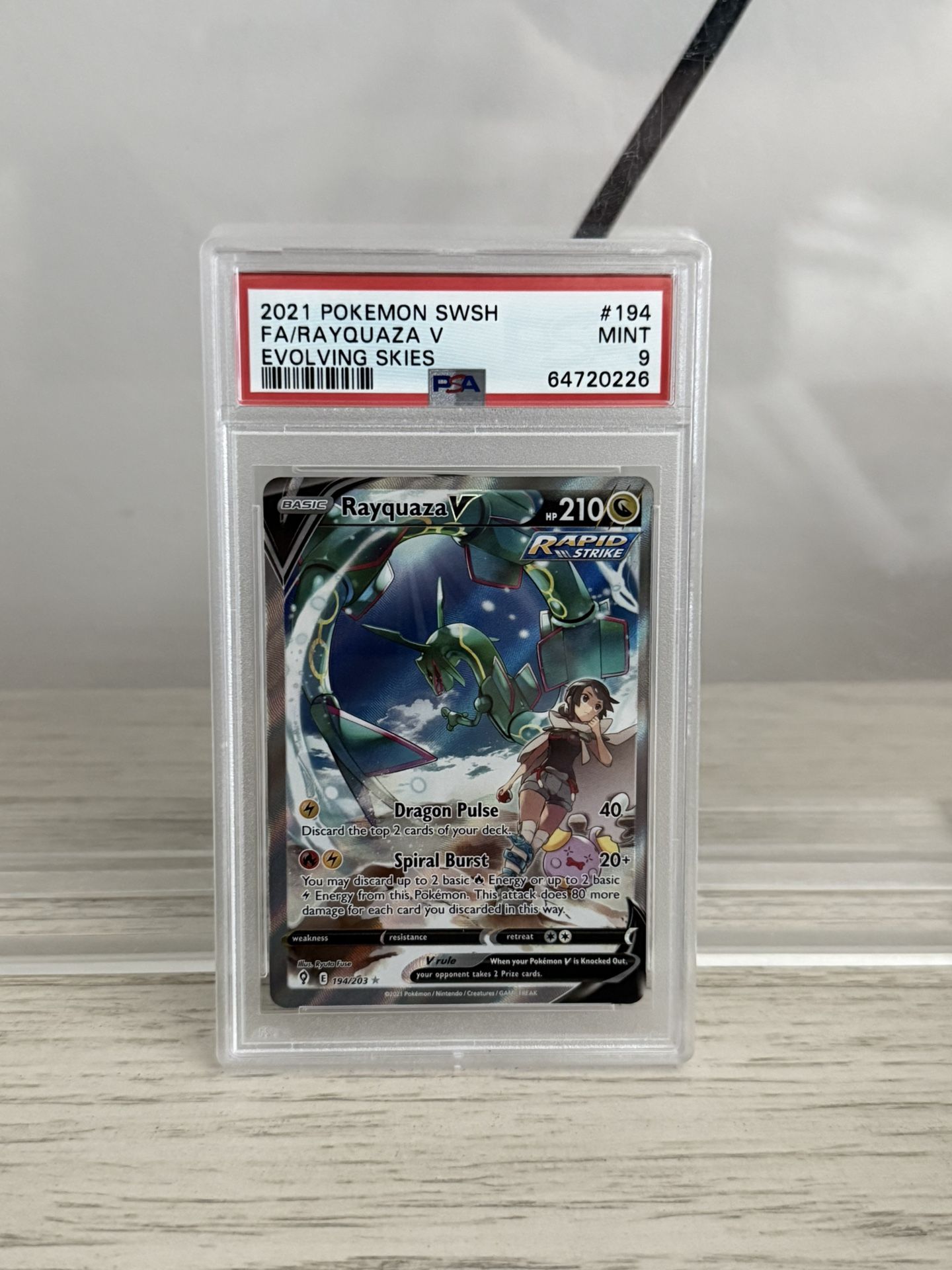 Rayquaza V Evolving Skies PSA 10