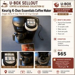 UB-COF-002 - Keurig K-Duo Essentials Coffee Maker