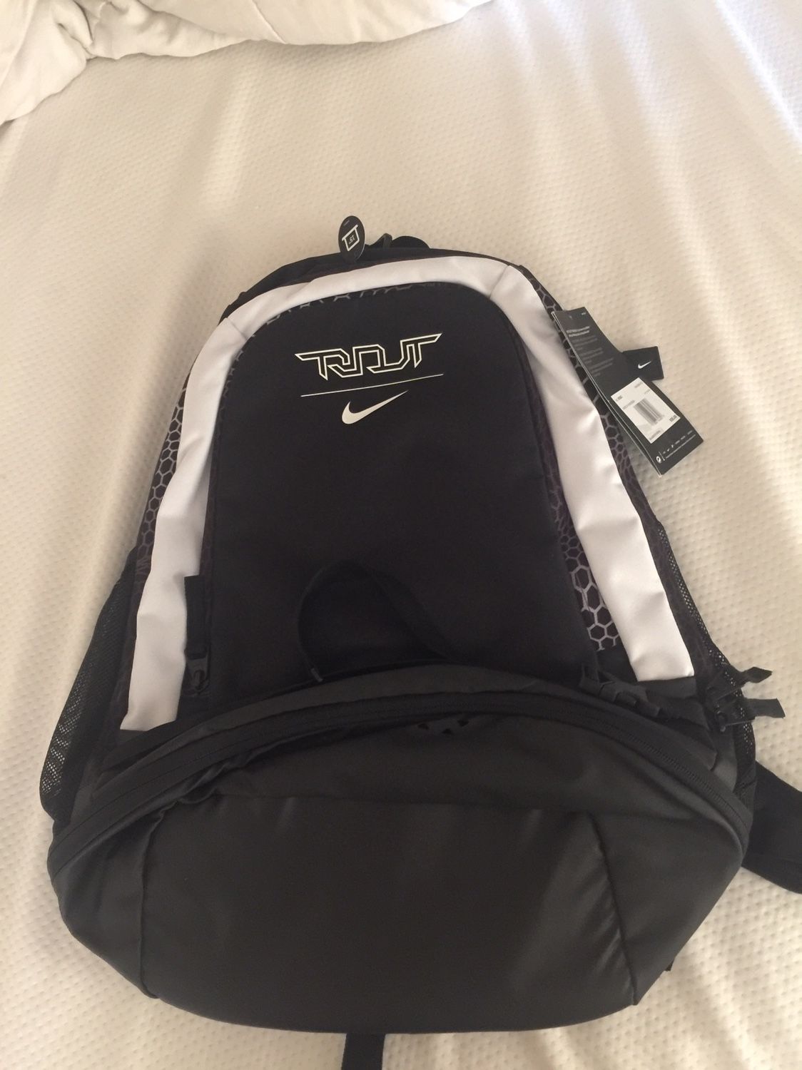 (New) Nike Trout Vapor Baseball Bat Backpack Black with Laptop Sleeve
