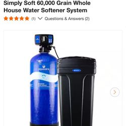 Simply Soft 60,000 Grain Whole House Water Softener System