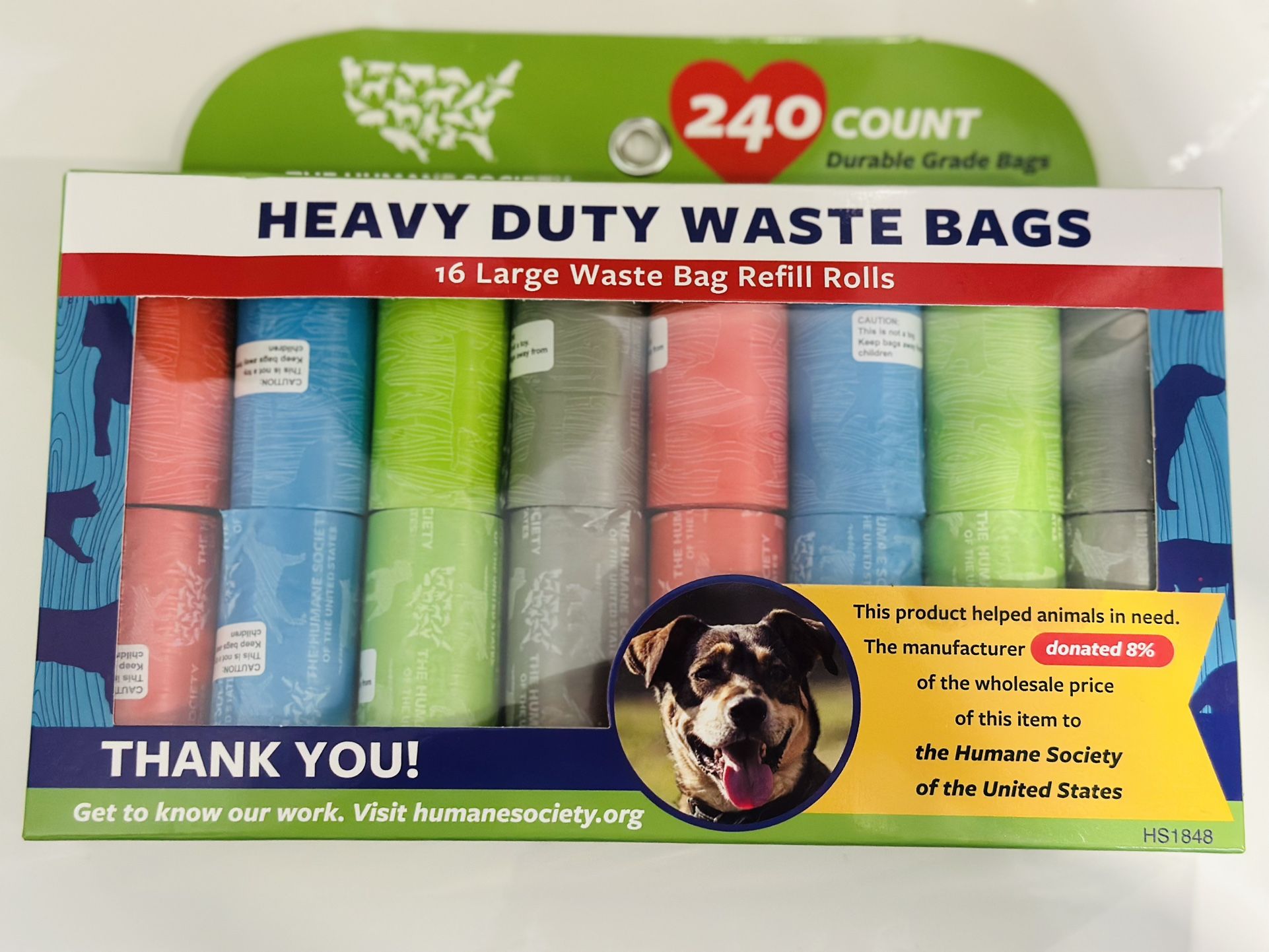 Dog Waste Bags Heavy Duty 240 Count 16 Rolls