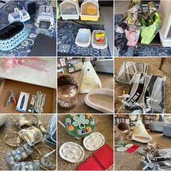 Bundle of Cat Stuff: Carriers, Beds, Litter Boxes, Other Cat Items