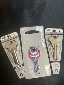 Hillman Key Blanks Set of 3 for 10$
