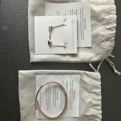 Kendra Scott Arrow Necklace & Bracelet 