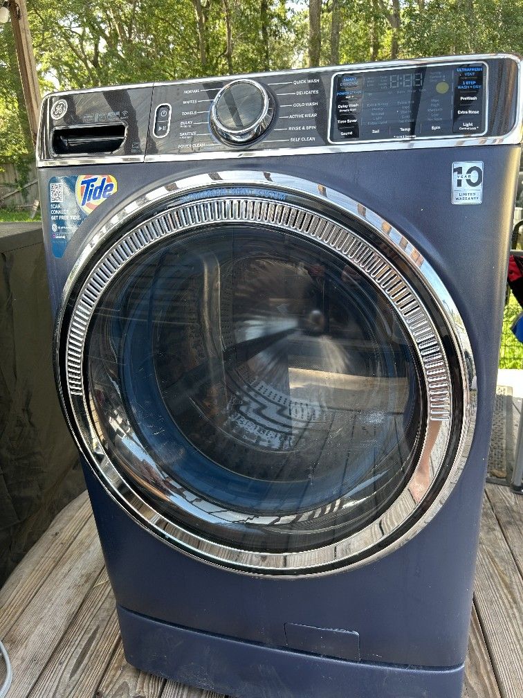 GE WLFRONT LOADER WASHER AND DRYER SET