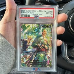 One Piece Op14 Zoro Sp Psa 10