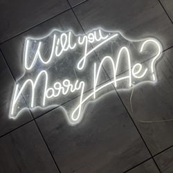 Marry Me Light Up Sign