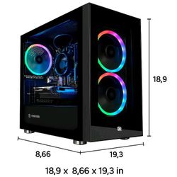 
Skytech ARGB Gaming Desktop i7 Compute PC 16GB RAM 512GB SSD GTX 1650 Windows 11 Pro Wifi