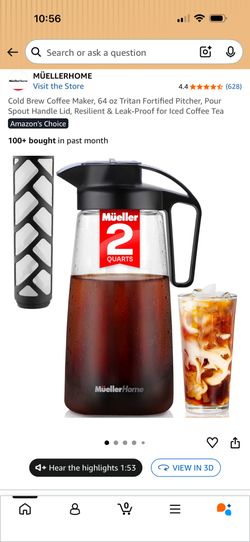 Mueller Smoothbrew Cold Brew Coffee Maker Model CB-375