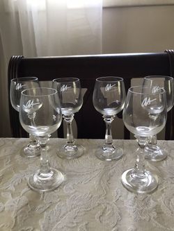 New Pier One Lead Crystal Cordial Bar Glasses  - Set Of 6
