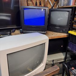 White Panasonic CRT Tv 