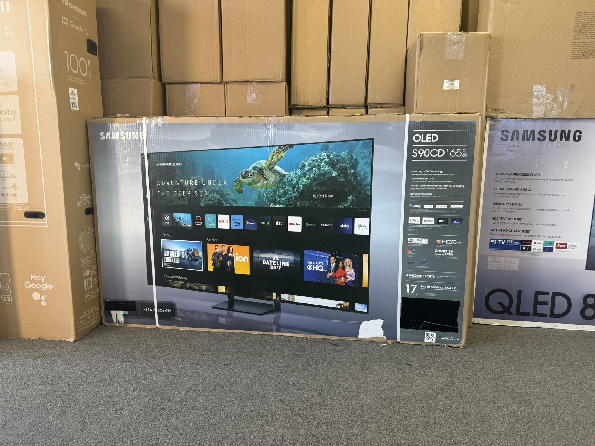 65 “ Samsung Smart 4K QD-OLED HDR 144HZ S90C 65S90C