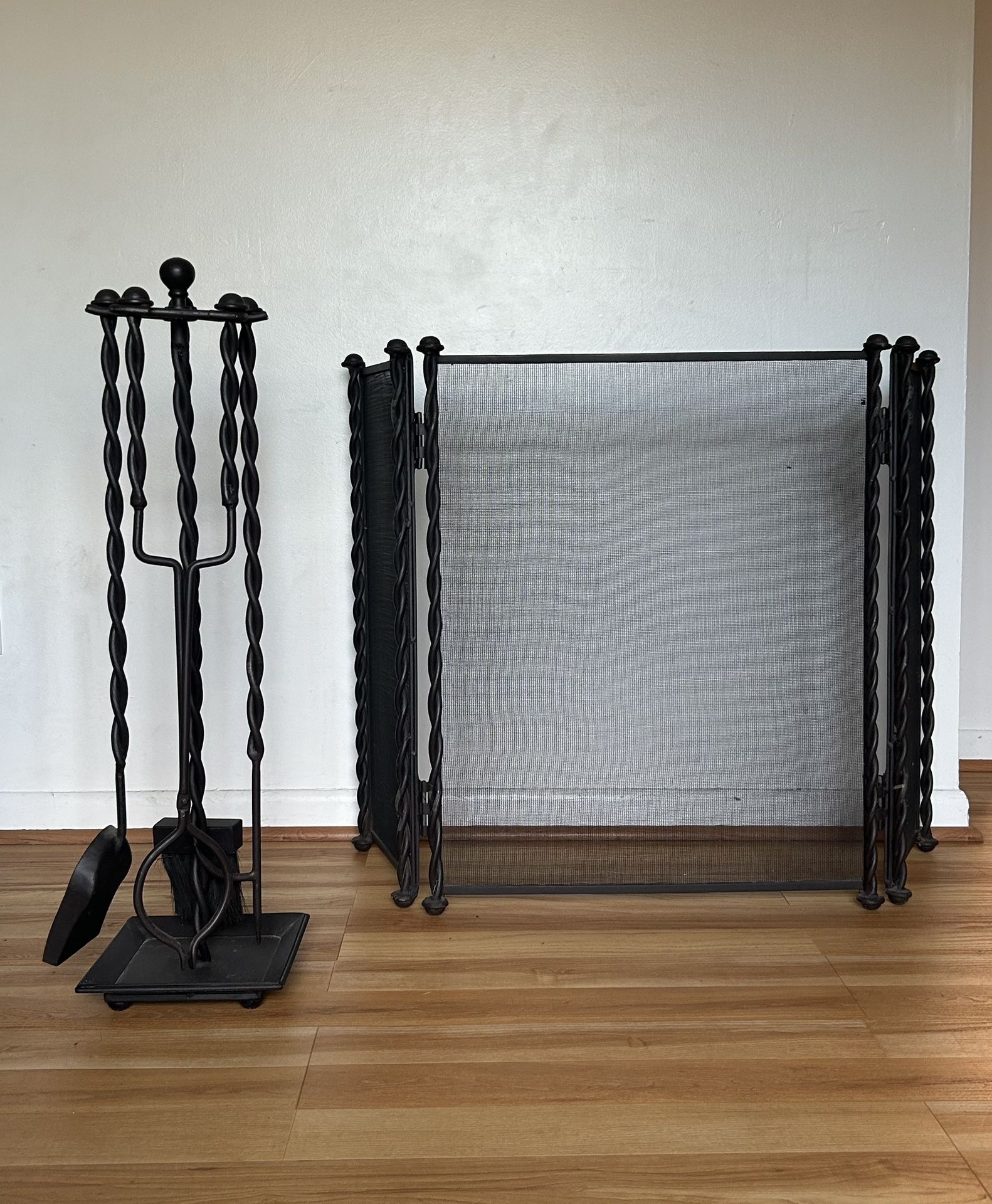 Fireplace Screen And Tools