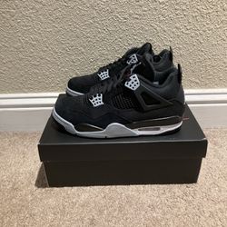 Air Jordan 4 Black Canvas