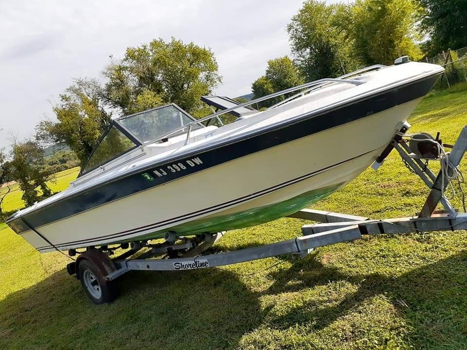 20 foot open bow boat and trailer