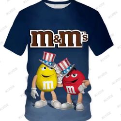 M&M’s Men’s Graphic T-Shirt – Size XS – Blue 