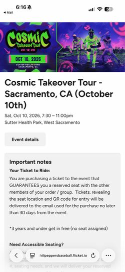 Cosmic baseball takeover Oct 10th @ 7:30pm