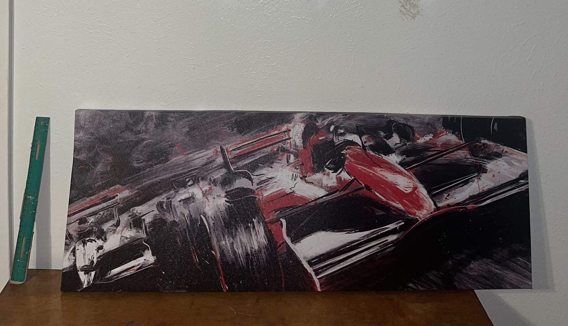 F1 Race Canvas / 36 X 13