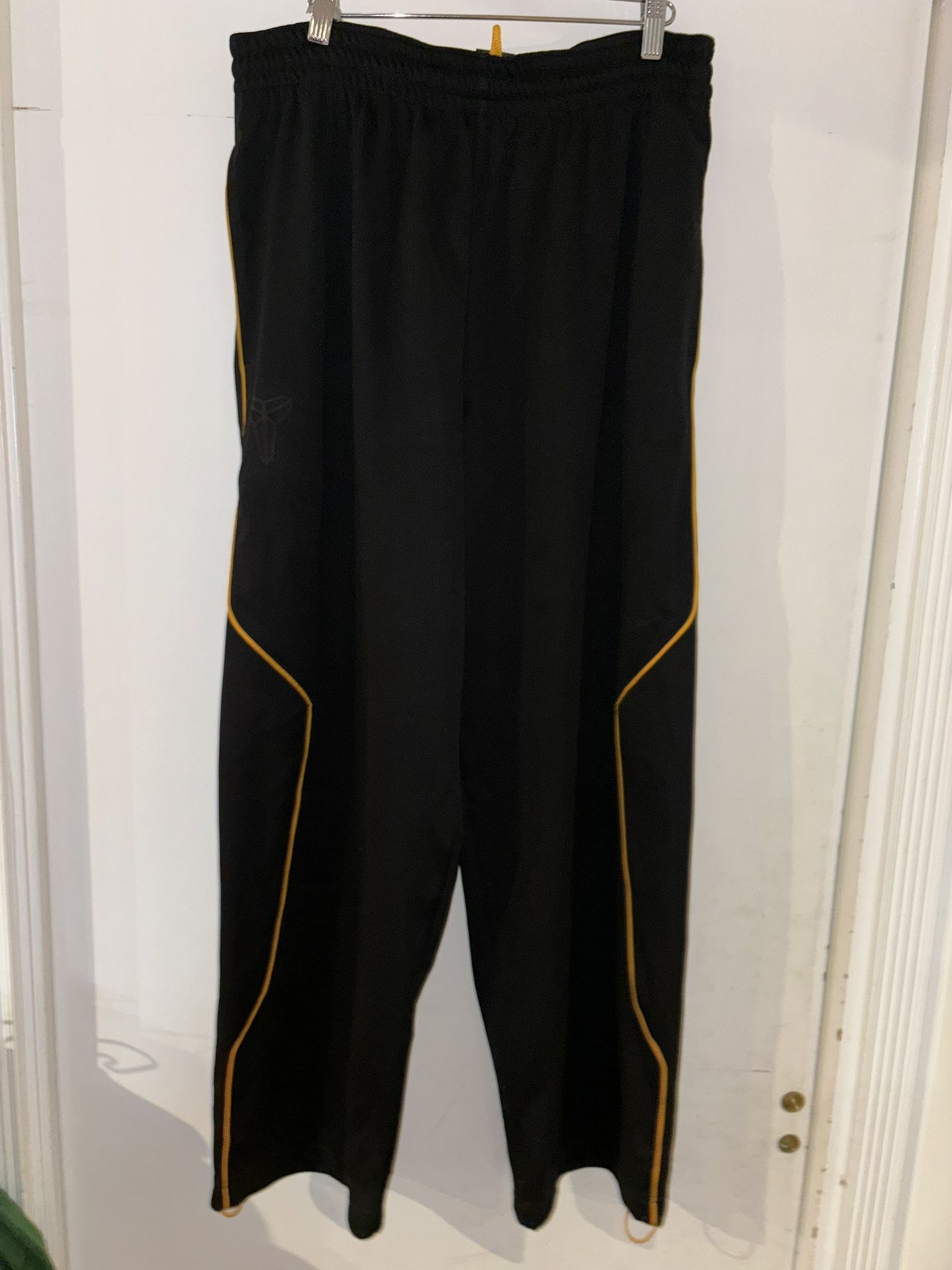 Men’s Xl Black Mamba Warm Up Pants Basketball Kobe Bryant 