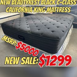 NEW BEAUTYREST BLACK C-CLASS CALIFORNIA KING MATTRESS