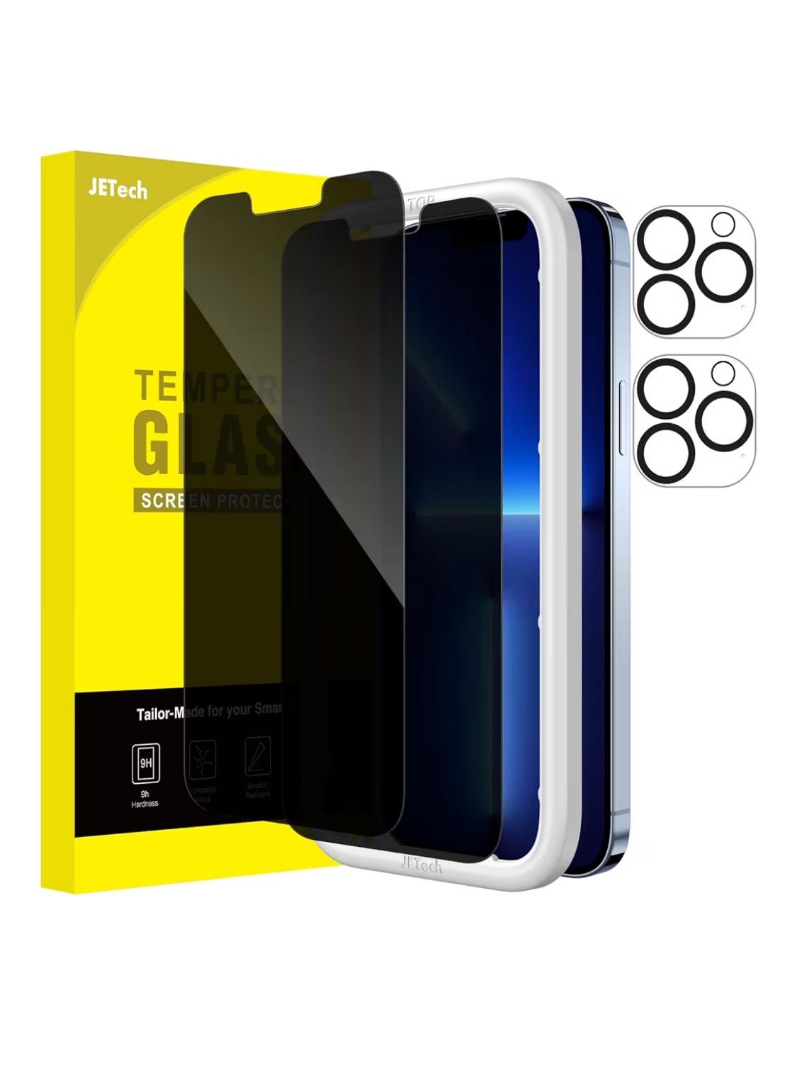 Privacy Screen Protector for iPhone 13 Pro Max 6.7-Inch with Camera Lens Protector