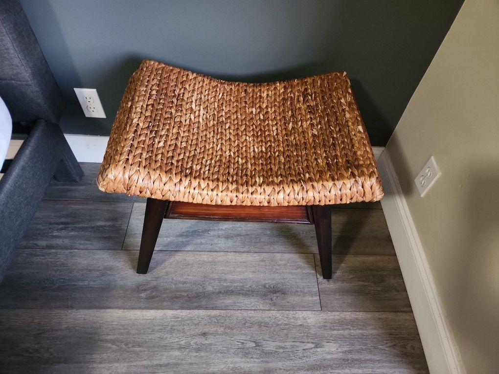 Rattan Ottoman